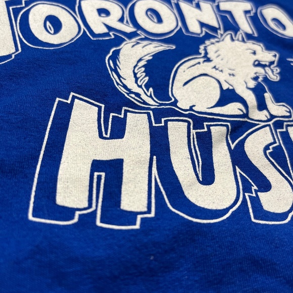 RARE NBA BAA Toronto Huskies 1940s Throwback T-shirt Size L - Picture 7 of 7